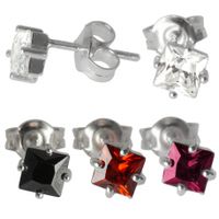 KOLCZYKI SREBRNE NA SZTYFT RÓŻNE KOLORY SREBRO PRÓBY 925