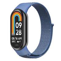 Pasek do Xiaomi Mi Band 8 9 10 na zegarek opaska bransoleta nylon niebieski