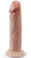 dildo 19 cm premium real skin model 2 (7,5") flesh silexd