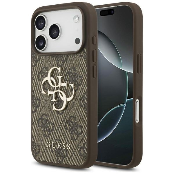 Etui Guess 4G Big Logo do iPhone 17 Pro brązowy zdjęcie 1