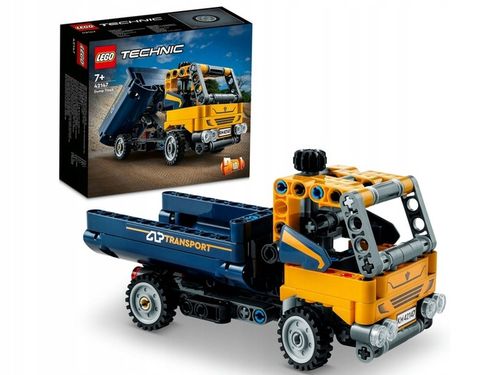 LEGO TECHNIC ZESTAW KLOCKI 2W1 WYWROTKA KOPARKA 42147 PREZENT DLA DZIECI na Arena.pl