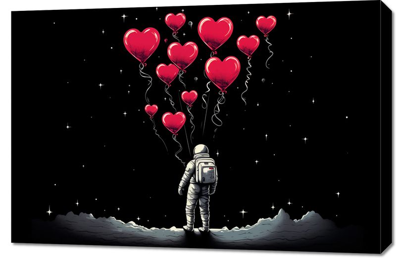 Obraz 90x60cm Astronauta Własnych Celi zdjęcie 1