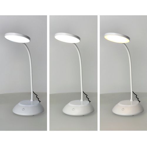 Lampka biurkowa 5W LED BIAŁA Przenośna USB Regulacja Barw Bezprzewodowa na Arena.pl