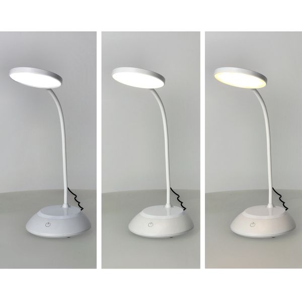 Lampka biurkowa 5W LED BIAŁA Przenośna USB Regulacja Barw Bezprzewodowa zdjęcie 4