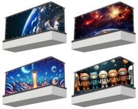 Osłona balkonowa mata ozdobna na balkon pod wymiar KOSMICZNE RÓŻNE WZORY