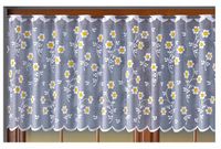 ZAZDROSTKA ZAZDROSKA firana kuchenna STOKROTKI kwiatki 200x50 + obszycie