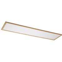 Prostokątny plafon pokojowy Almond 6909 LED 40W 4000K sufitowy drewno