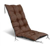 poduszka ogrodowa 50x50x80 cm na krzesło wodoodporna brązowa