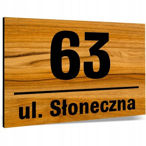 Tabliczka Tablica ADRESOWA ALUMINIOWA Numer domu na Arena.pl