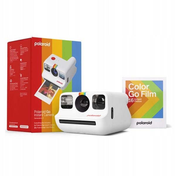 Aparat Polaroid Go 2 E-box Bialy + wkłady 16 zdjęć zdjęcie 1