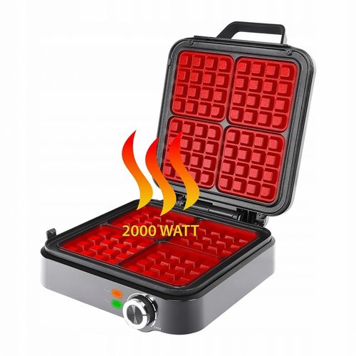 GOFROWNICA 4 GOFRY REGULACJA TEMPERATURY MOCNA 1500W NIEPRZYWIERAJĄCE na Arena.pl