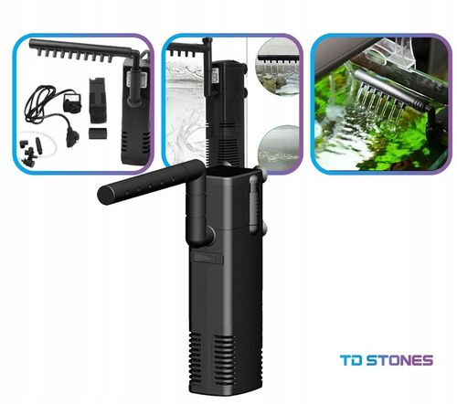 FILTR DO AKWARIUM WEWNĘTRZNY Z DESZCZOWNICĄ ZBIORNIK 50-120L WYDAJNY na Arena.pl