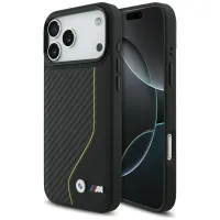 etui bmw m carbon line & logo magsafe na iphone 17 pro max - żółte