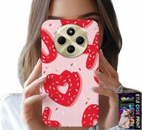 ETUI DO XIAOMI REDMI 14C 4G - KOBIECE, MODNE WZORY XOXO SERCE + SZKŁO