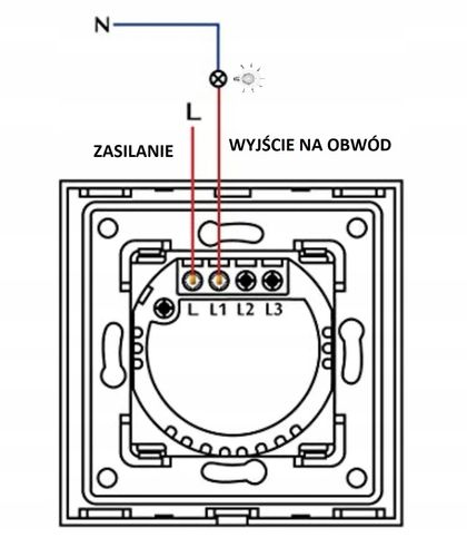 DOTYKOWY WŁĄCZNIK ŚWIATŁA 1K POJEDYNCZY WYŁĄCZNIK SZKLANY na Arena.pl