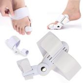 Uniwersalny aparat na haluksy regulowany separator korekcyjny biała orteza