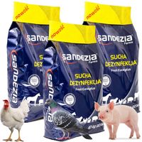 SANDEZIA 30 kg Sucha Dezynfekcja, zabija wirusy, bakterie ŚWIEŻO I CZYSTO