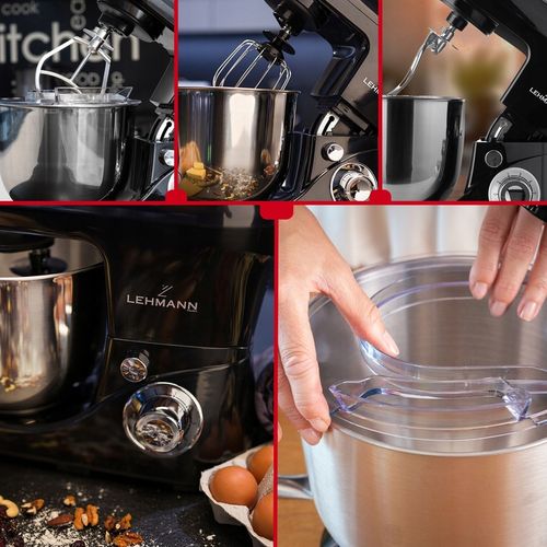 ROBOT KUCHENNY PLANETARNY MIKSER LEHMANN WIELOFUNKCYJNY 5L CZARNY na Arena.pl