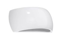 Ceramiczna lampa ścienna SL.1025 półokrągła do salonu biała