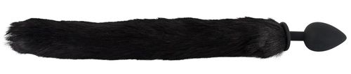 Korek Analny Czarna Wtyczka Z Puszystym Ogonem na Arena.pl