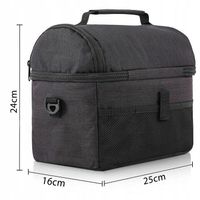 TORBA TERMICZNA IZOLACYJNA WODOODPORNA KUFEREK PASEK LUNCH BOX CZARNA 8 L