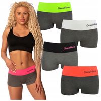 4X BOKSERKI DAMSKIE SZORTY MAJTKI BEZSZWOWE Treningowe Zestaw Majtek S/M