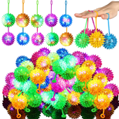 Piłki Jeże LED Świecące Antystresowe Piszczące Zestaw 18 Sztuk 5,5 cm