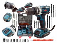 WIERTARKO WKRĘTARKA UDAROWA 21V ZESTAW EUROTEC CHD21