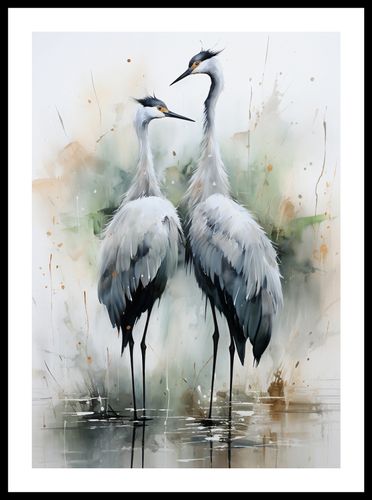 Plakat 42x59,4cm Tańczące Czaple na Arena.pl
