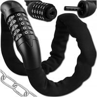 BLOKADA ROWEROWA ZAPIĘCIE ROWEROWE ŁAŃCUCH 100 CM NA SZYFR KOD MOCNA