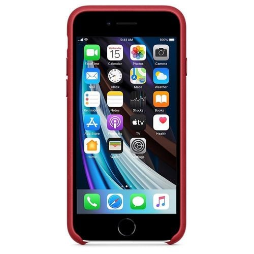 Skórzane etui do iPhone SE Czerwone MXYL2ZM/A na Arena.pl