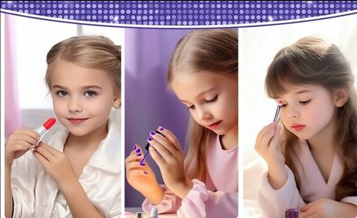 Kuferek Kosmetyków Do Paznokci i Makijażu MakeUp Zestaw Makijaż dla dzieci na Arena.pl