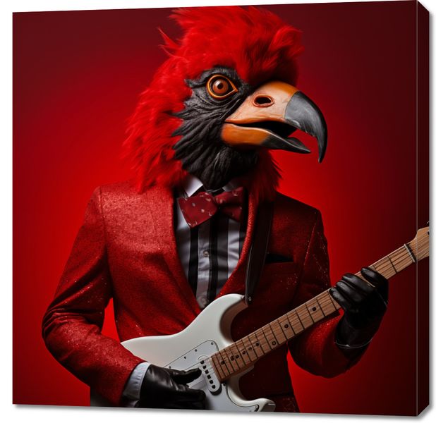 Obraz 90x90cm Zwierzęcy Rock'n'Roll zdjęcie 1