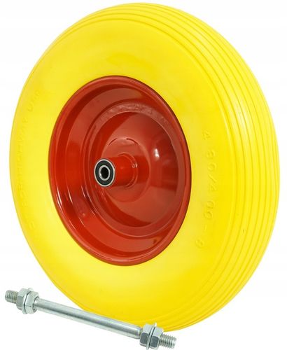 KOŁO KÓŁKO DO TACZKI TACZEK PEŁNE 4.00-8 400-8 400x8 BEZDĘTKOWE PEŁNE na Arena.pl