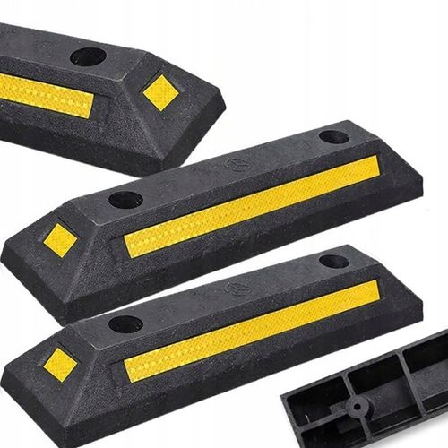 2x ODBOJNIK SEPARATOR PARKINGOWY OGRANICZNIK ODBOJNIK NAJAZD ZESTAW ŚRUBY na Arena.pl