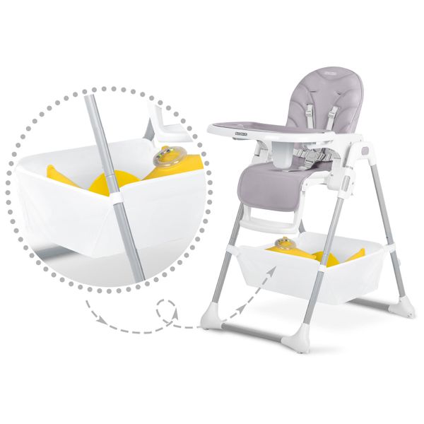 Krzesełko do karmienia Ricokids Tulo wrzosowe zdjęcie 9