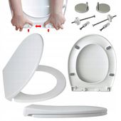 DESKA WC SEDESOWA WOLNOOPADAJĄCA WYPINANA KLOZETOWA POKRYWA