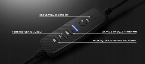 Słuchawki 7.1 GENESIS Neon 764 RGB z Mikrofonem PC/PS4/PS5/Android Czarne na Arena.pl