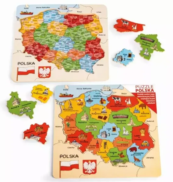 Mapa Polski puzzle zdjęcie 1