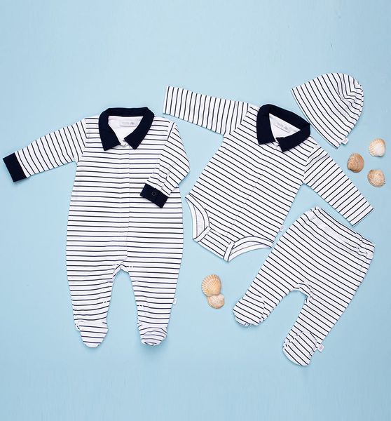 Czapka biała w paski 36 zdjęcie 3