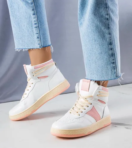 Różowe sneakersy za kostkę Robin 37 na Arena.pl