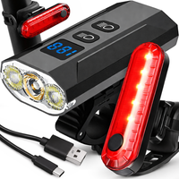 LAMPKA ROWEROWA PRZEDNIA TYLNA LED PRZÓD AKUMULATOROWA ZESTAW LAMPEK USB