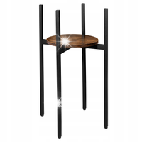 KWIETNIK STOJĄCY METALOWY STOJAK NA KWIATY DĄB RUSTYKALNY LOFT 60 cm