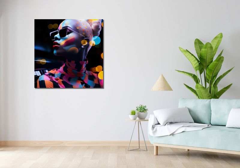 Obraz 90x90cm Melodia Bijąca z Duszy zdjęcie 2