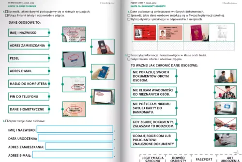 Pewny start. Poziom F. Jesień, zima. Karty pracy na Arena.pl