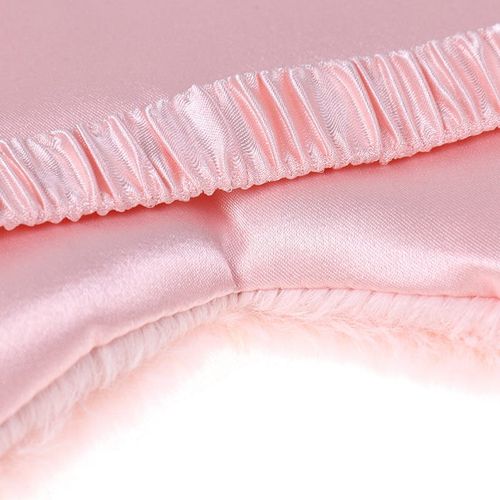 Opaska do snu maska na oczy miękka delikatna sleeping eye maska shaggy biel na Arena.pl