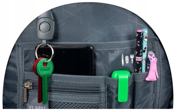 Plecak szkolny młodzieżowy ST.RIGHT kolorowe wzory, HOLO IMPRESSION zdjęcie 15