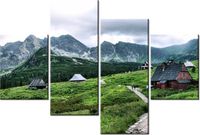 140CM 70 OBRAZ CHATY TATRZAŃSKIE ŚCIENNY