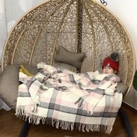 Koc Z Wełny Nowozelandzkiej Krata 18717