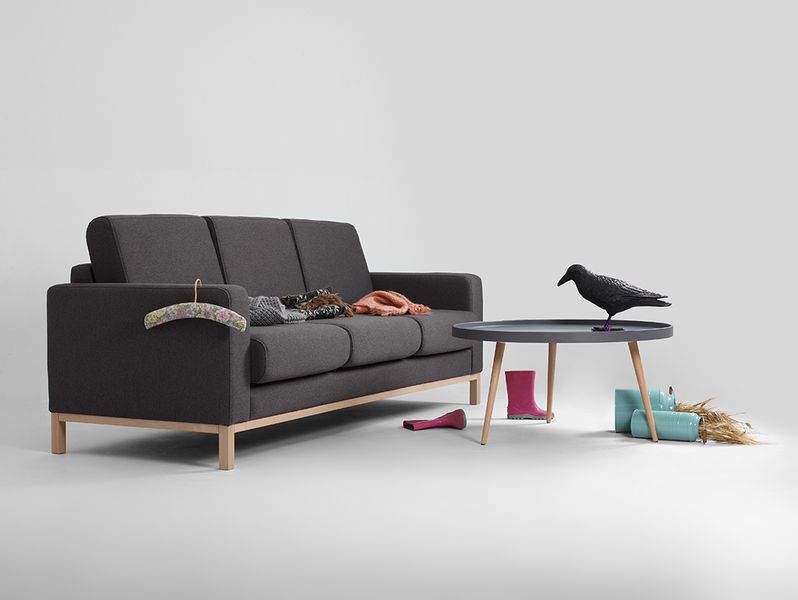 Sofa SCANDIC 3 osobowa - karbon, naturalny, trzy osobowa zdjęcie 4